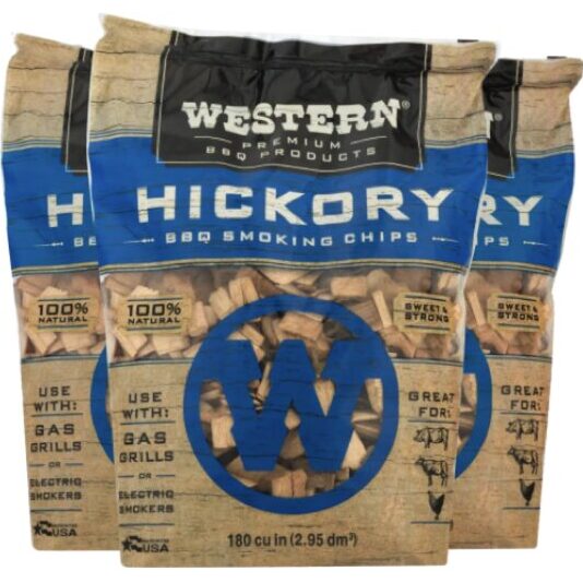 Western Hickory Chips de Leña para Ahumar